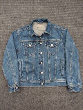 Everlane Cotton Classic Denim Jacket | Size S Medium Wash, Minimalist, Americana